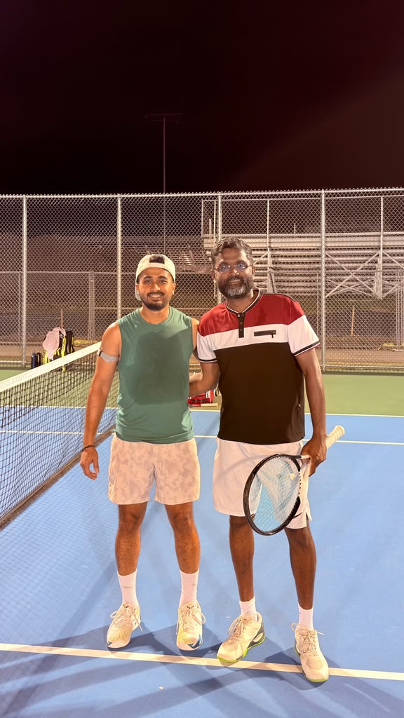 PTL Summer 2026 — Challengers Singles · Group A — Dhiman Biswas vs Sarvaghan Rathinam · Week 3 — 7-6, 4-6, 8-10