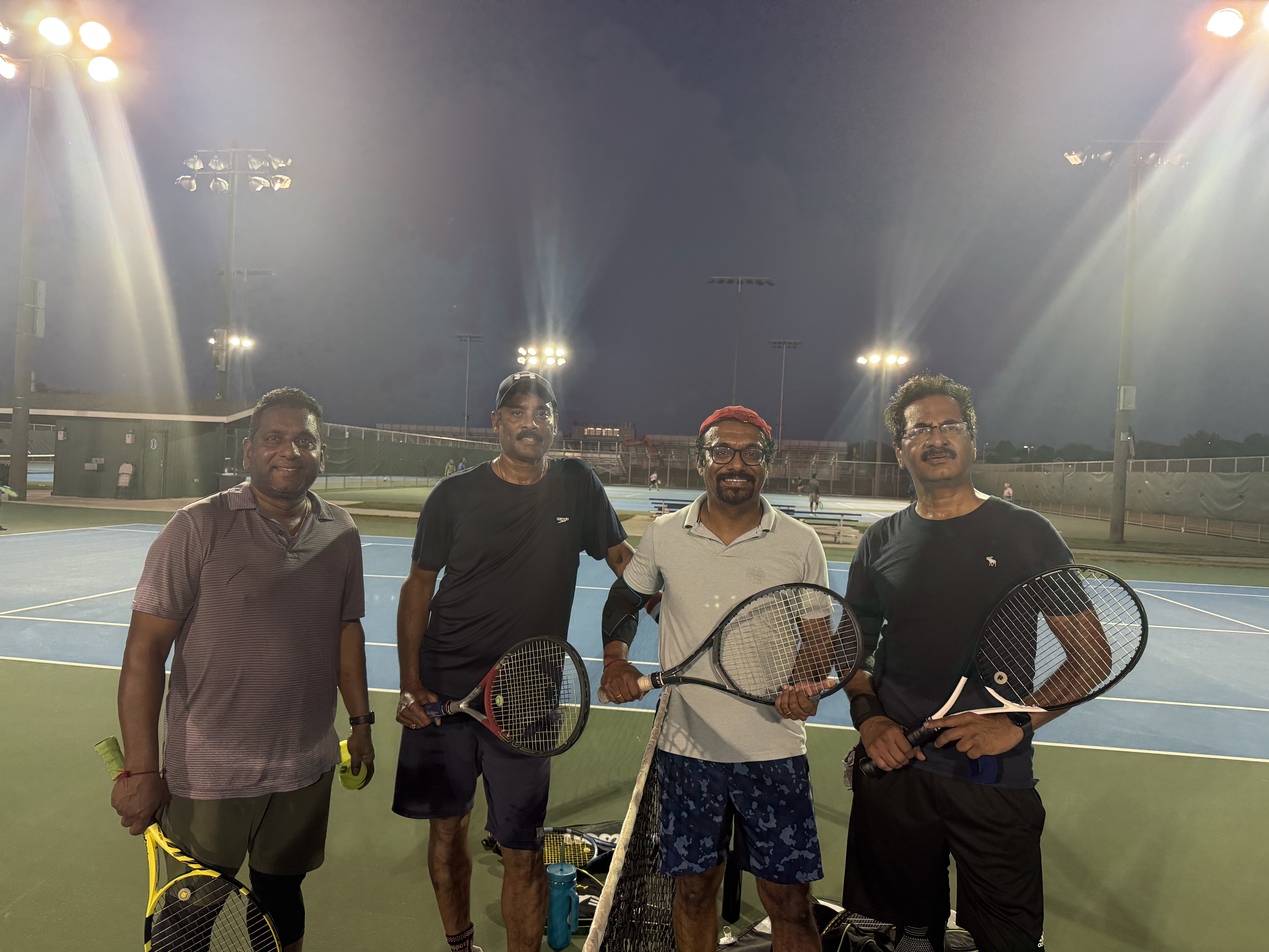 PTL Summer 2026 — Voyagers Doubles · Group A — Team SA (Surendar Komatireddy / Ajith Narayanan) vs Aurora Warriors (Rajesh Veedulamudi / Balu Kesavamatam) · Week 2 — 6-4, 4-6, 1-6